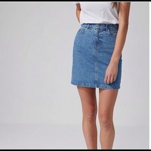 Frank & Oak Denim mini skirt